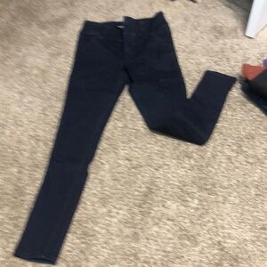 Express dark blue dressy jean leggings